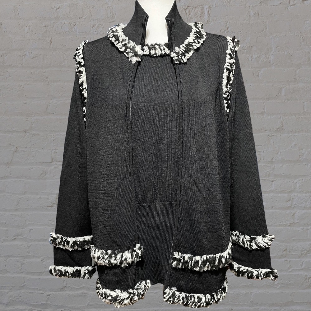 Elana by Tanner Viscose 2-Piece Cute Tank & Sweater!  Size 14